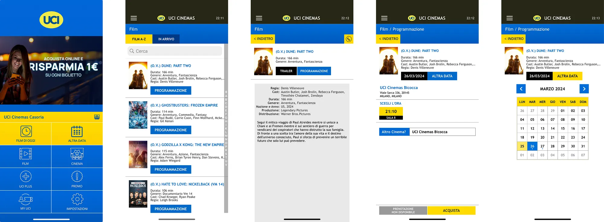Screens related to movie searching